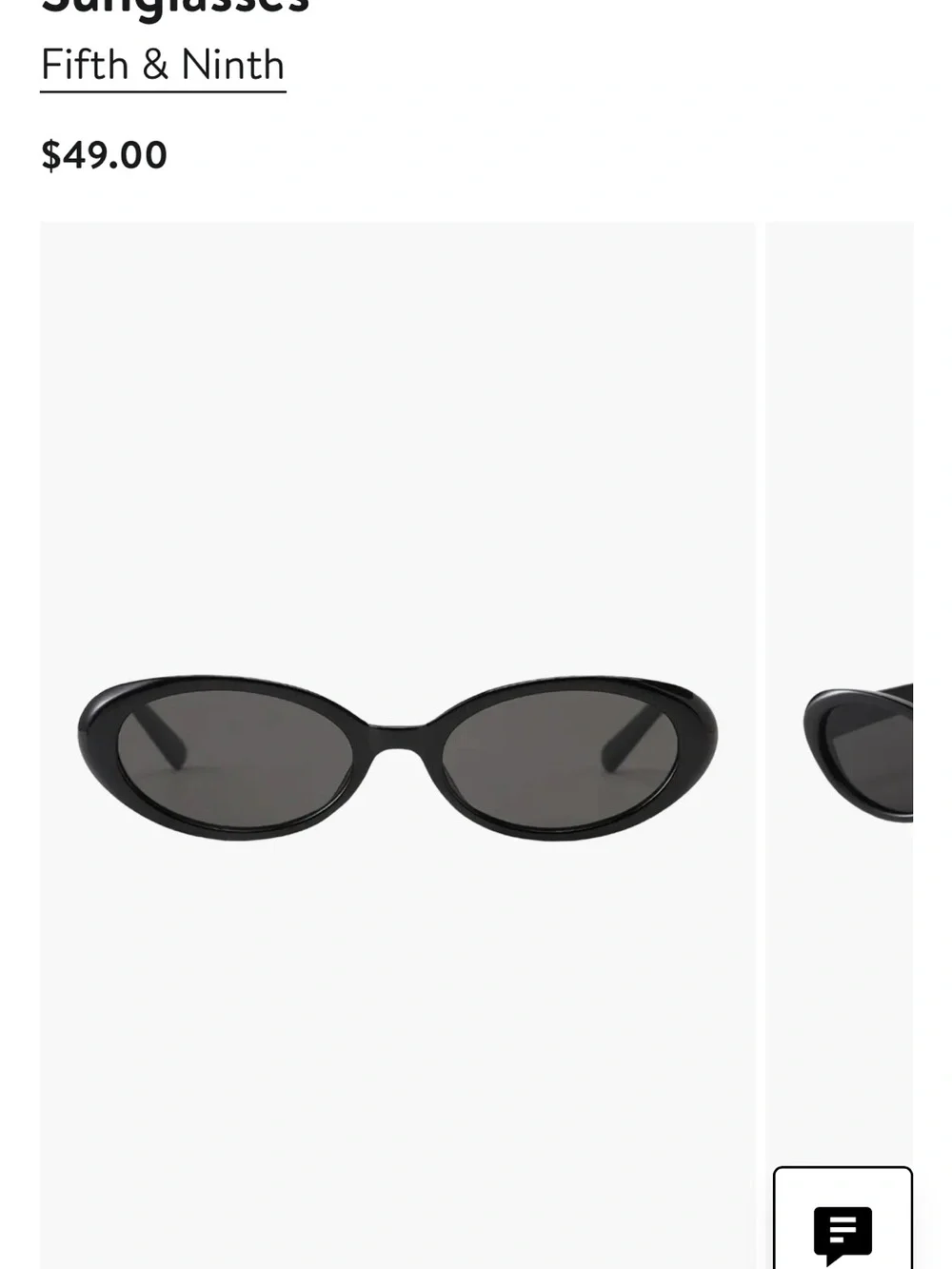 Fifth & Ninth Tanya 53mm Polarized Oval Sunglasses NWT